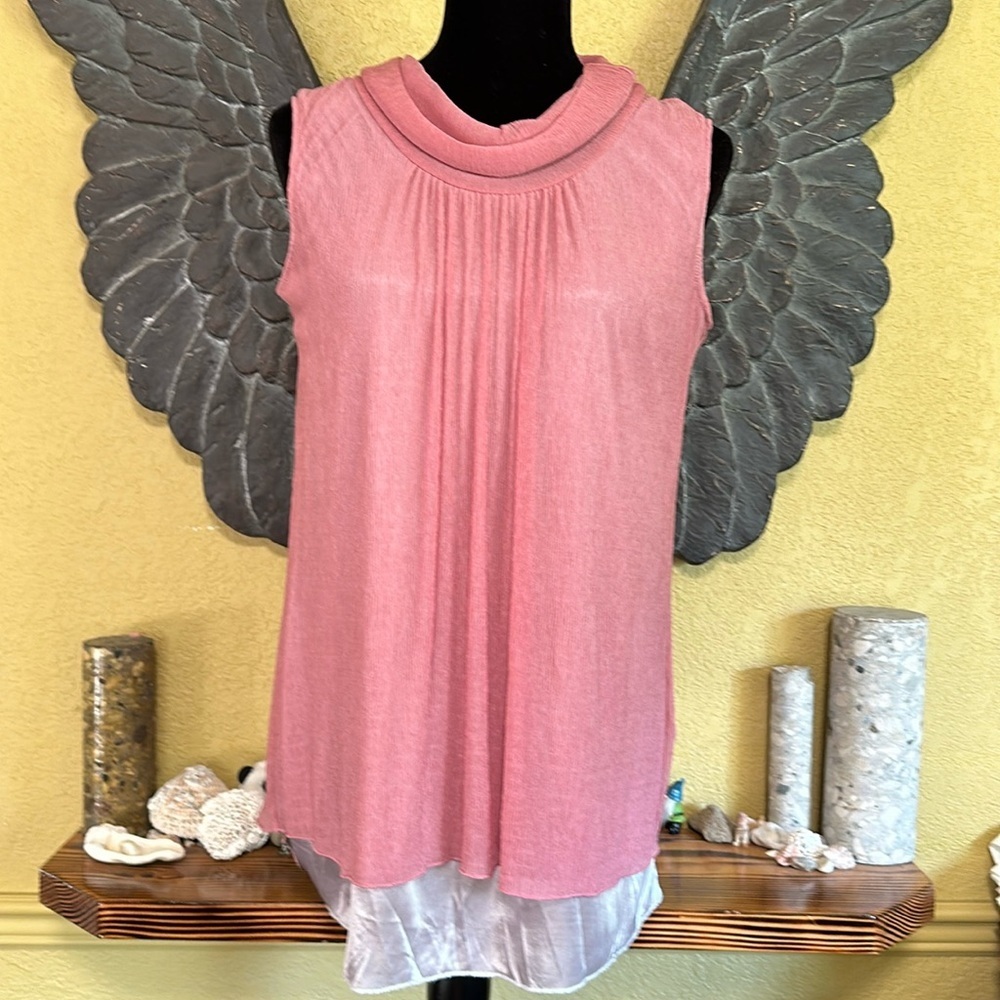 Panitti Cowl Neck Dressy Tank Top